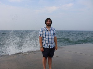 grandhavenwave Ryan with a huge wave
