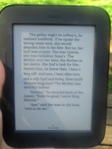 Nook simple touch page