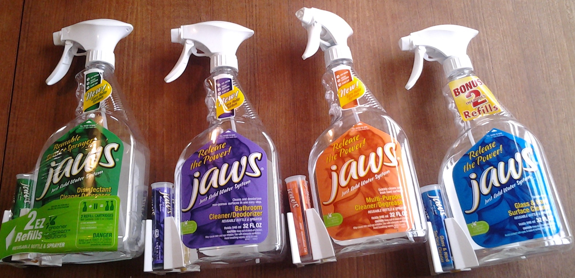 JAWS Bathroom Cleaning Kit. Refillable Cleaning Supplies.