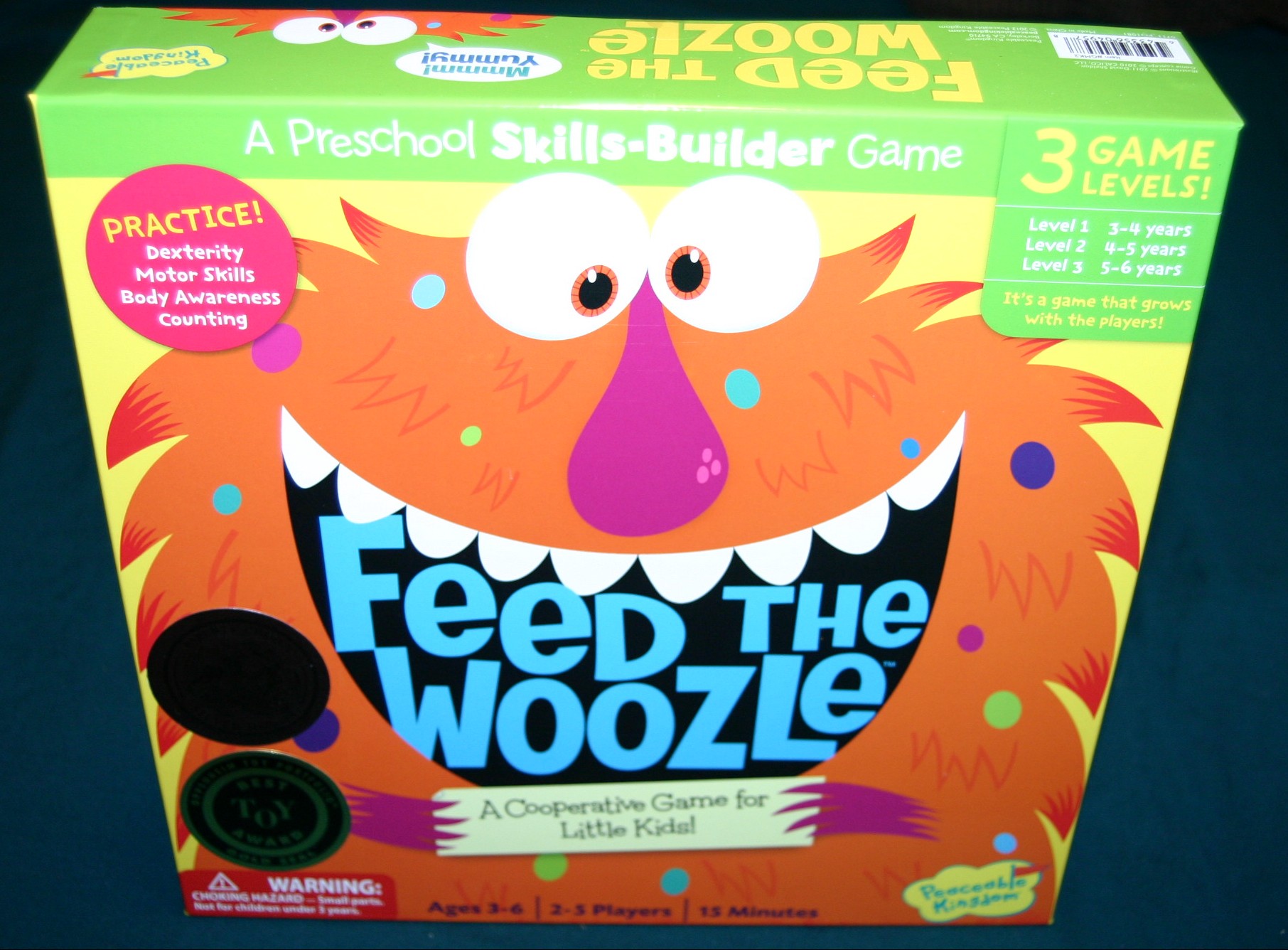 Feed The Woozle ~A Preschool Skills Builder Game~ by Peaceable  Kingdom~COMPLETE