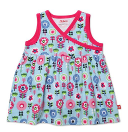 Zutano Dizzy Daisy Surplice Dress