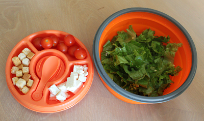 Smart Planet Eco Collapsible Deluxe Salad Bowl, Blue