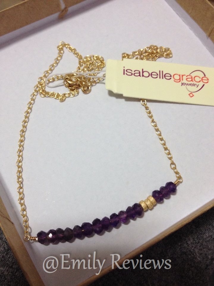 Mother's Day Gift Idea ~ Isabelle Grace Jewelry Gemstone Bar Necklace