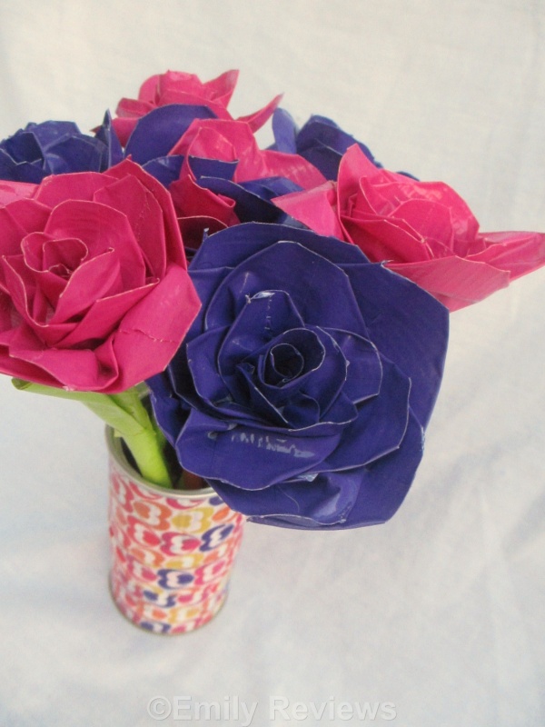 tape crafts rose flower tutorial