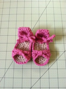 newborn crocheted sandals