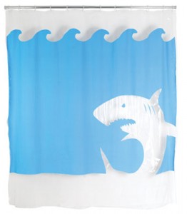 Jaws shower curtain