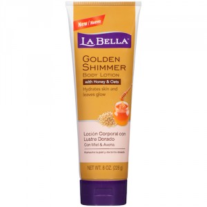 La Bella Golden Shimmer honey & oat body lotion stocking stuffer idea