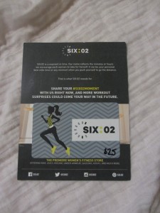 SIX:02 gift cards for fitness lovers