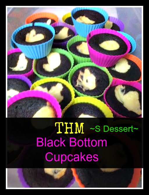 Trim Healthy Mama black bottom cupcakes recipe. Yummy s-dessert idea that is THM diet approved