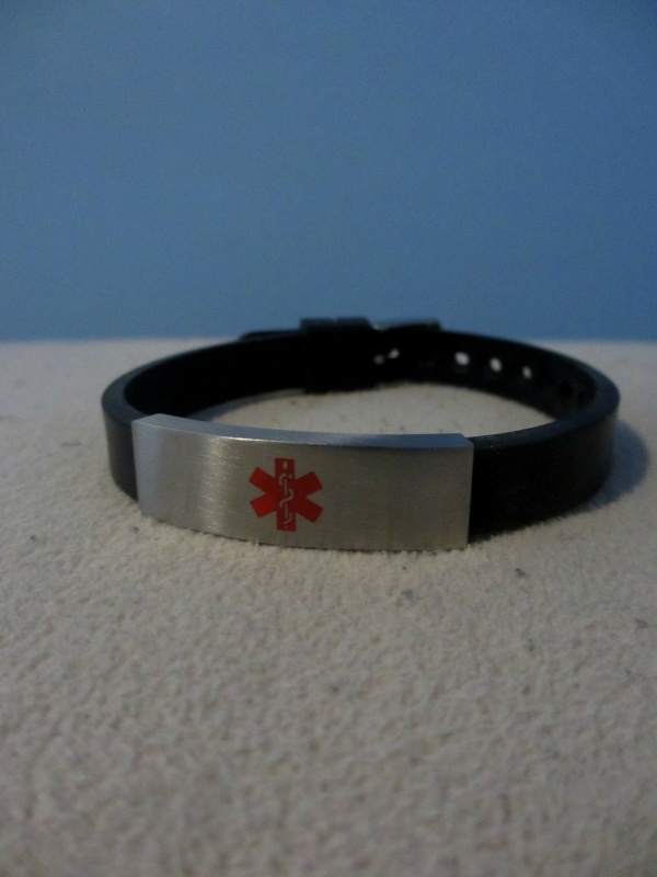 Medical ID bracelet for epilepsy 
