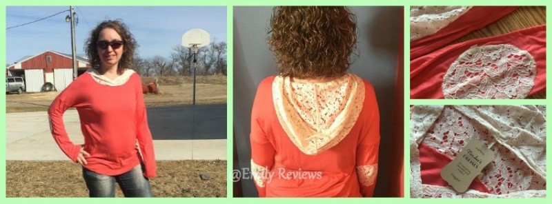 Neesee's Dresses Coral Lace Elbow Patch Hoodie Review & $50 GC Giveaway (WW) 4/30