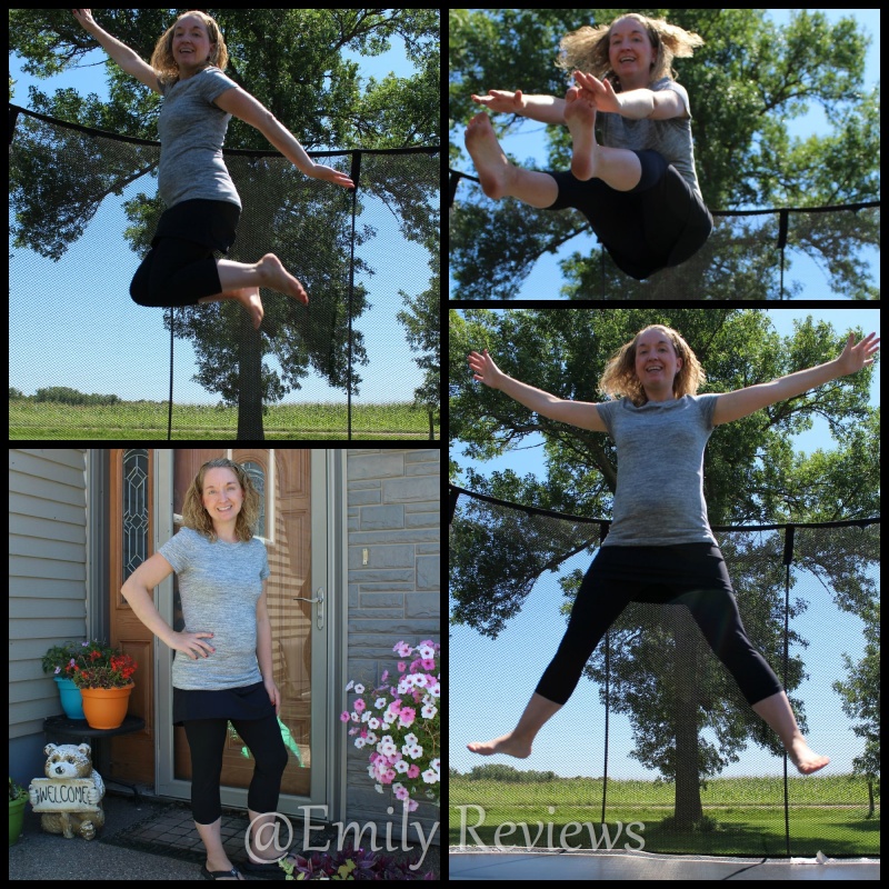 knee length swim skirt with leggings