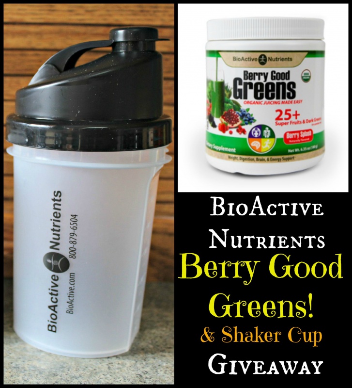 BioActive Nutrients ~ Berry Good Greens ~ Review, Special, & Giveaway (US) 9/28