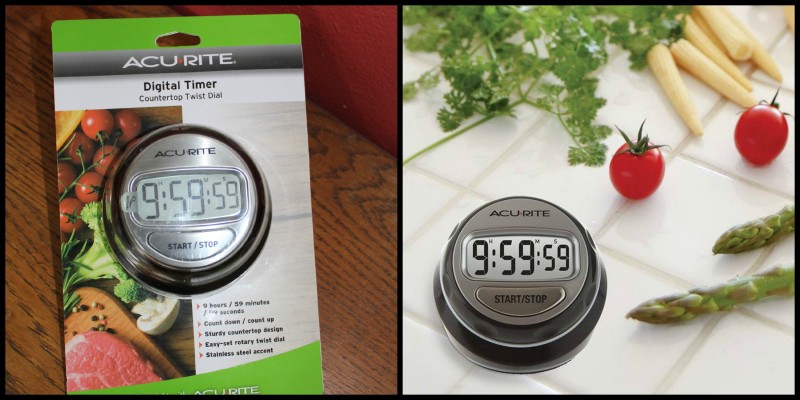AcuRite ~ Clocks, Alarms, Timers & More This Christmas! The Digital Countertop Twist and Turn Digital Timer is perfect for the cook or baker in your family! Great stocking stuffer!