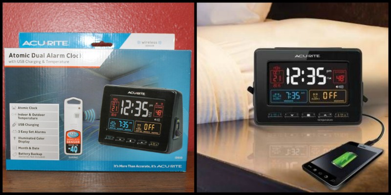 AcuRite ~ Clocks, Alarms, Timers & More This Christmas! The Atomic Dual Alarm Clock with USB Charging & Temperature is the perfect gift to give to your teen this Christmas!
