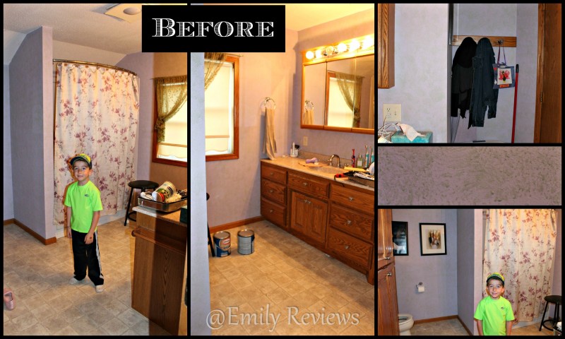 Bathroom Makeover With Glidden Grab N Go Paint Emily Reviews