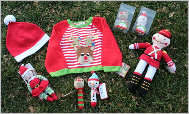 Zubels Holiday Collection ~ Reindeer Sweater, Santa Hat, Snowman Rattle, Christmas Galore!