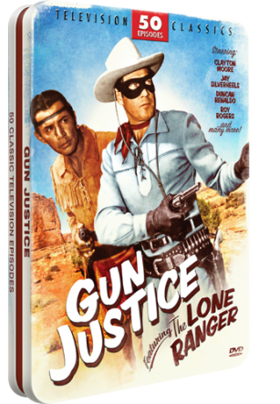 Mill Creek Entertainment Gun Justince Featuring The Lone Ranger in a classic tin