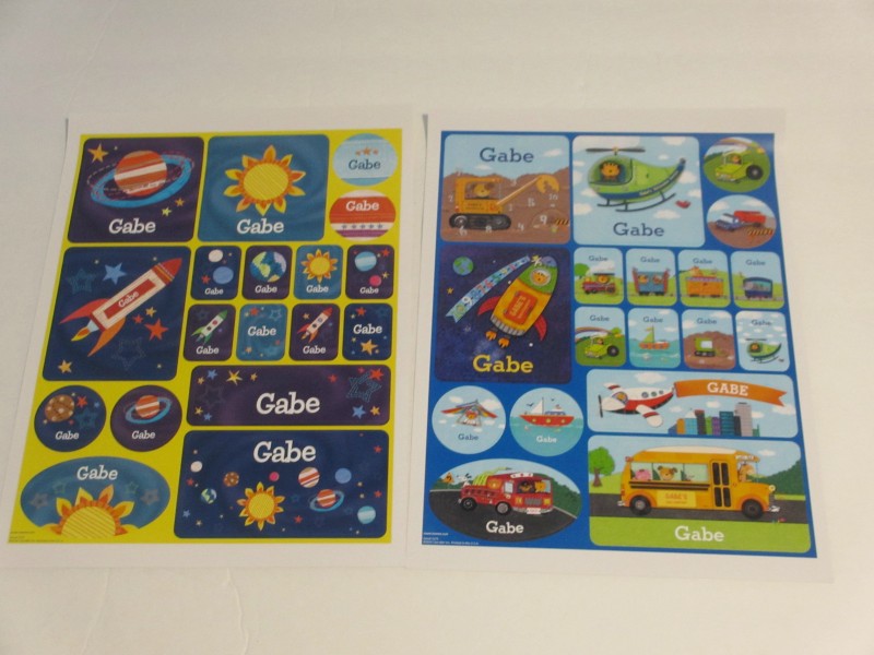 I See Me personalized name stickers