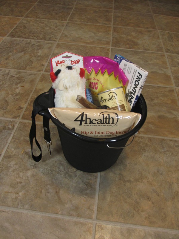 Dog gift basket