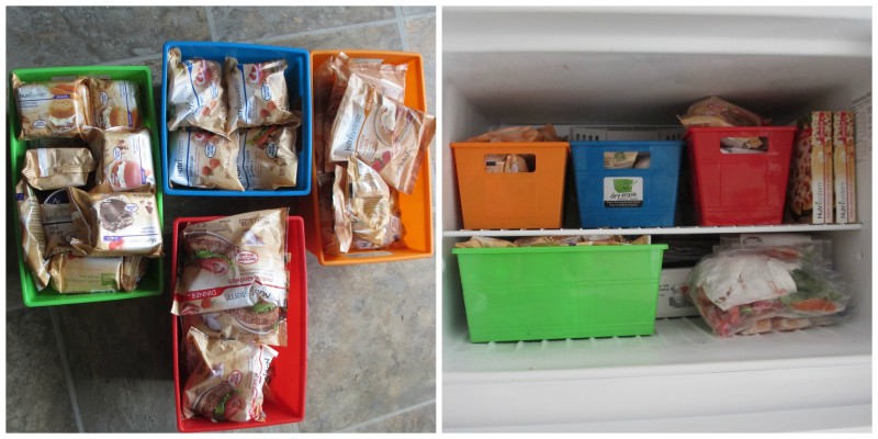Nutrisystem frozen food storage
