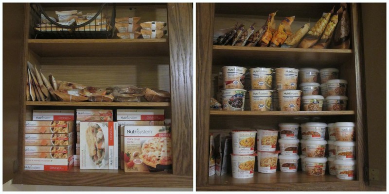 Nutrisystem shelf stable storage organization