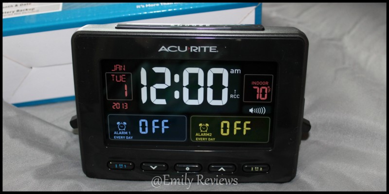 AcuRite Clock ~ AcuRite Atomic Clock with USB Charger & Dual Alarm