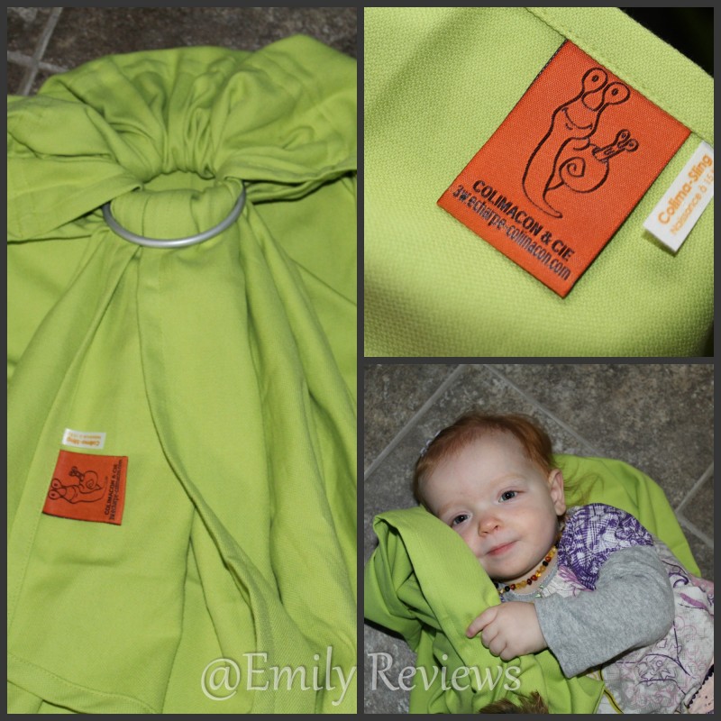 How Babywearing Changed My Life & Colimaçon Cie Ring Sling, Llime Green 100% pure organic cotton twill