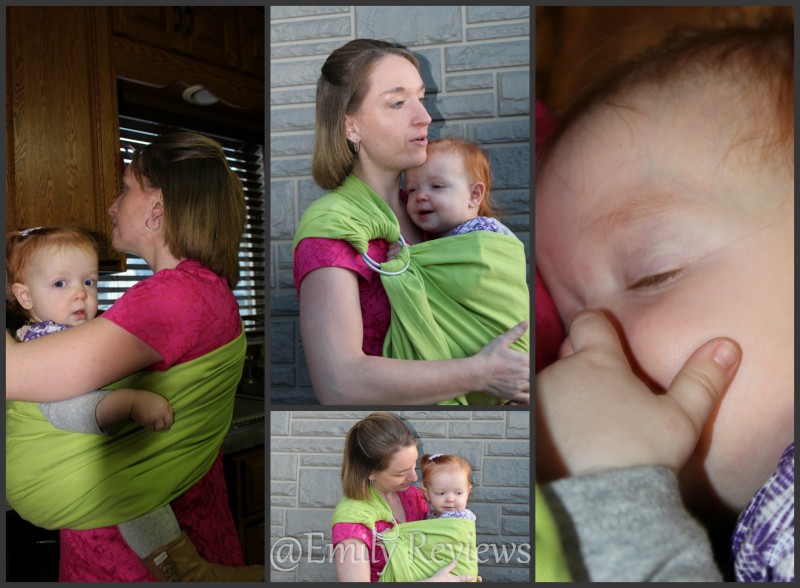 How Babywearing Changed My Life & Colimaçon Cie Ring Sling, Llime Green 100% pure organic cotton twill