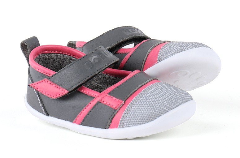 Bobux Footwear ~ New Spring Styles : Hydra - Grey + Fuchsia $48.99 In stock