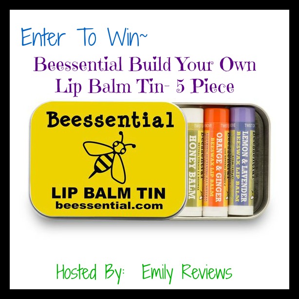 Beessential Build Your Own 5-piece Lip Balm Tin giveaway