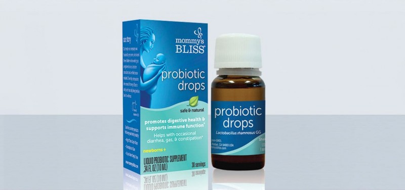 Mommy's Bliss Probiotic Drops to help promote digestive health and support immunce function! Helps with occasional diarrhea, gas, and constipation.