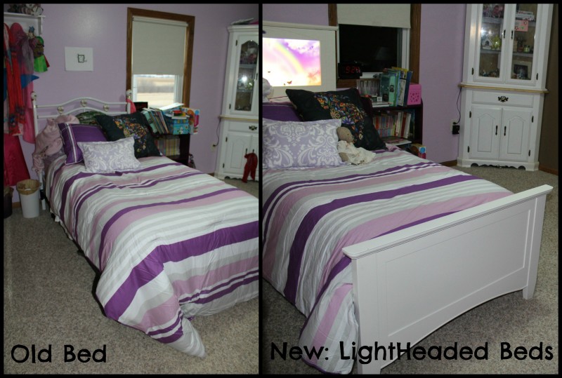 LightHeaded Bed ~ The Ultimate Piece Of Furniture! ~ Canterbury Twin Bed in Satin White
