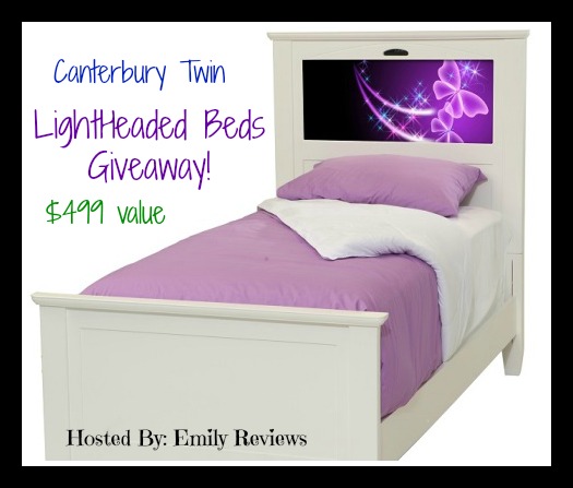 LightHeaded Beds Giveaway ~ LightHeaded Bed ~ The Ultimate Piece Of Furniture! ~ Canterbury Twin Bed in Satin White
