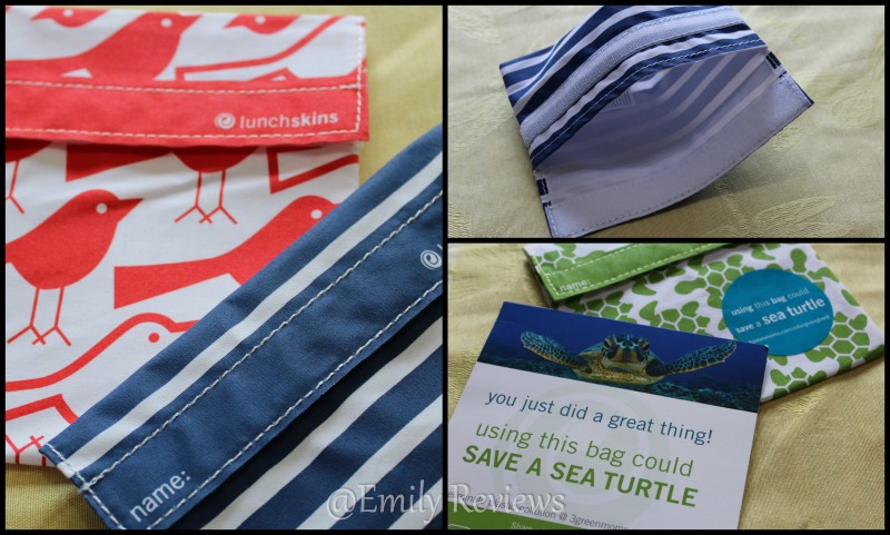 LunchSkins Reusable Sandwich & Snack Bags By 3GreenMoms