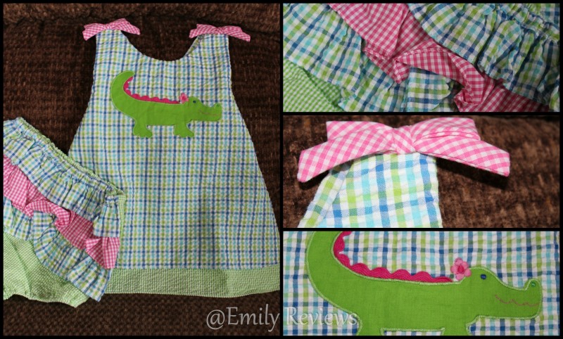 Zubels ~ Spring & Summer Play Wear: Ship Applique Dress & Alligator Applique Top & Bloomers