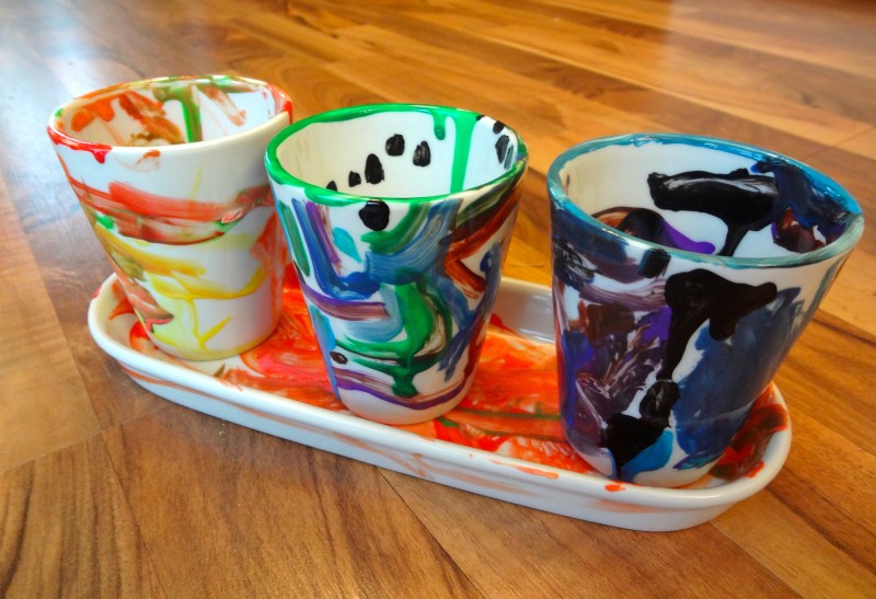 MindWare Paint Your Own Porcelain Flower Pots Review and Giveaway