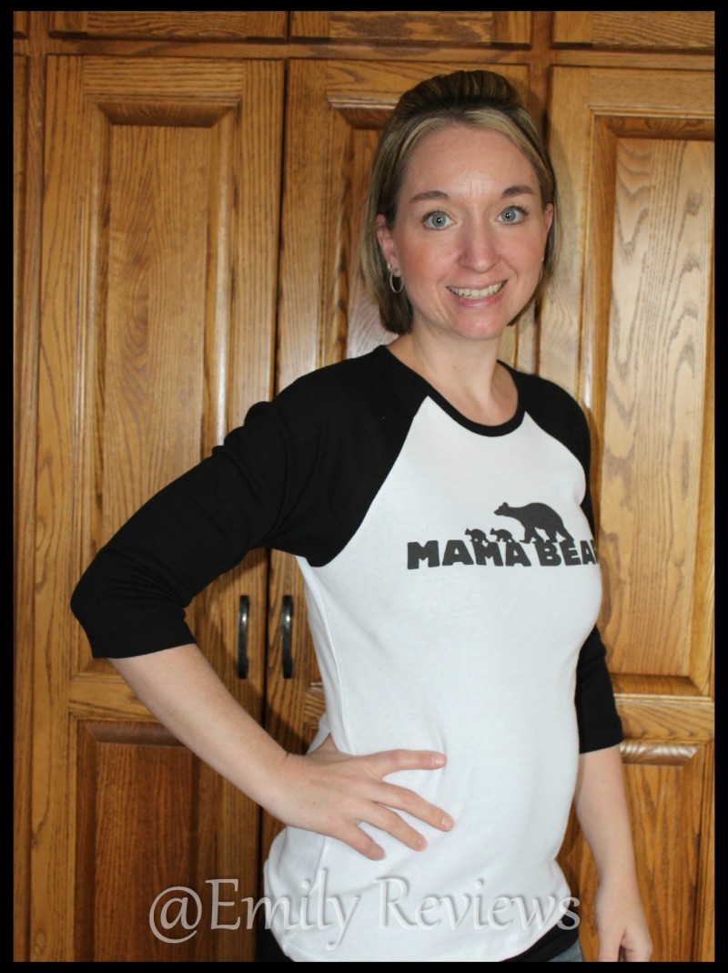 CustomInk ~ Design Mom A Personalized Gift This Mother's Day ~ Mama Bear Raglan Tee Shirt