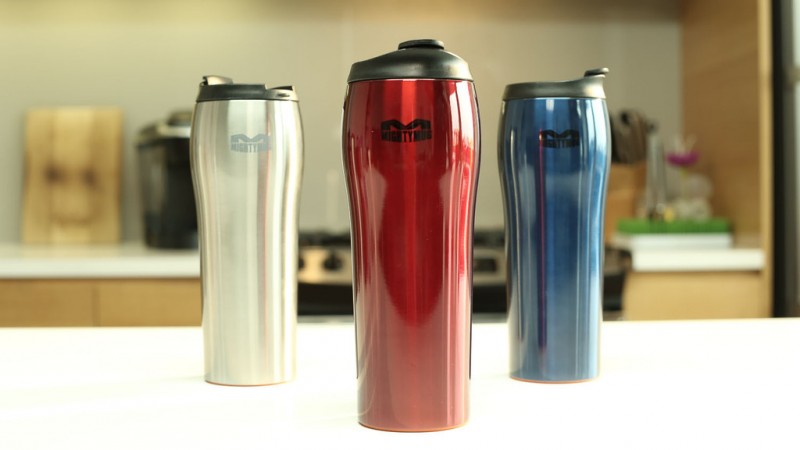 Vacuum bottle Mighty Mug Solo SS: Stainless Steel Red