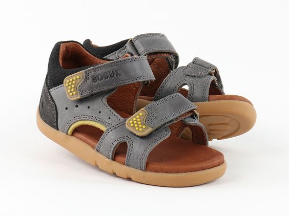 Bobux ~ Boys Wave Sandal in Smoke Grey Color Review