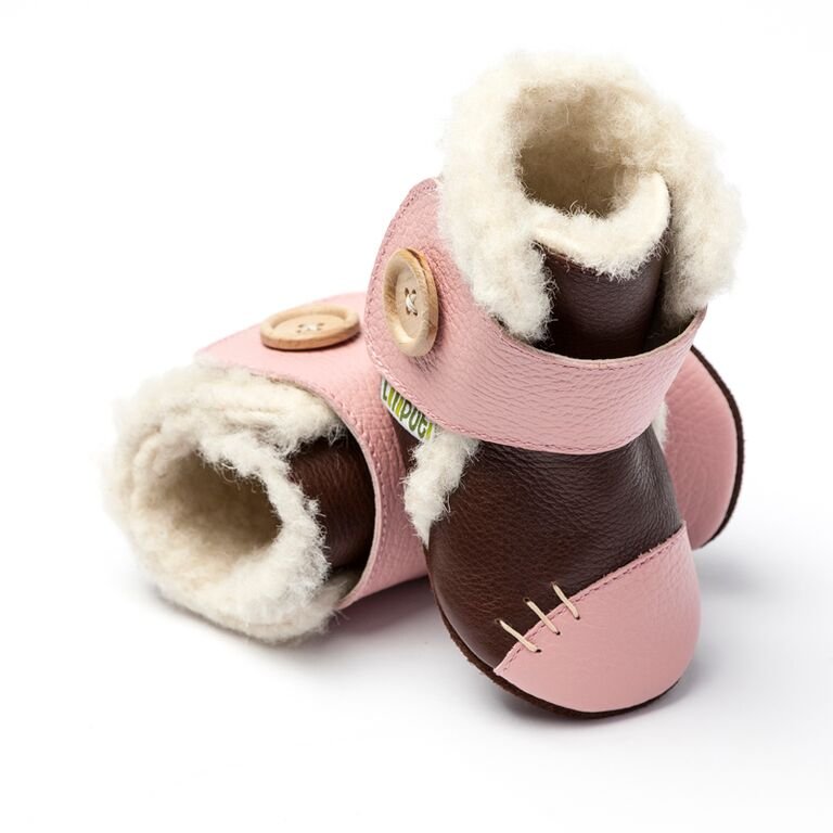 Liliputi Arctic Brown Soft Soled Booties : liliputi_soft_soled_booties_arctic_brown_2587
