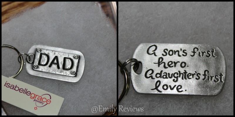 Isabelle Grace Jewelry Dad Keychains ~ Perfect gift idea for dads on Father's Day