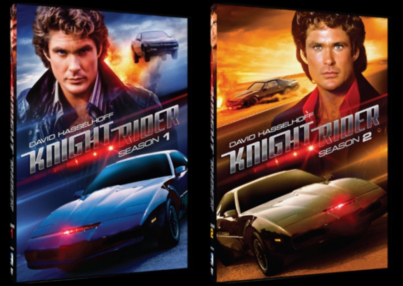 Knight Rider Seasons 1 & 2 now on DVD from Mill Creek Entertainment. The series follows the thrilling adventures of Michael Knight, a detective thought to be dead, who's been given a new face and identity. His assignment: to fight crime with the help of an artificially intelligent, talking car named K.I.T.T., a high-speed, futuristic weapon outfitted with high-tech gadgets and a personality of its own. 