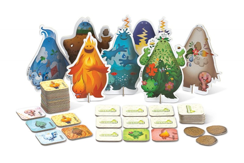 Blue Orange Games: GIGAMONS: The memory game packed with special powers. The quest for magical elemons!