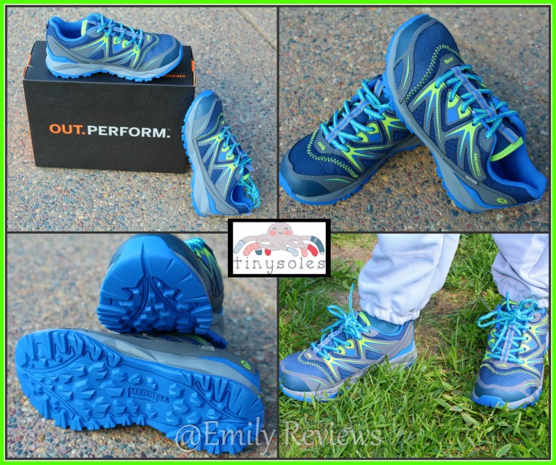 Merrell Capra Bolt Navy Citron ~ TinySoles, Tiny Soles: A little kids store with a big selection of shoes & apparel. From baby to youth sizes, we hand pick everything with healthy foot development in mind! Merrell Capra Bolt Lace Waterproof
