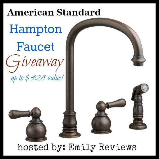 American Standard Hampton 2 Handle High Arc w/Kitchen Sprayer Faucet giveaway (value of up to $428!)