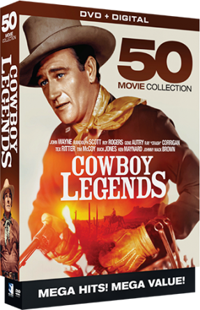 Enjoy Cowboy Legends with Mill Creek Entertainment Megapack Movie Collections