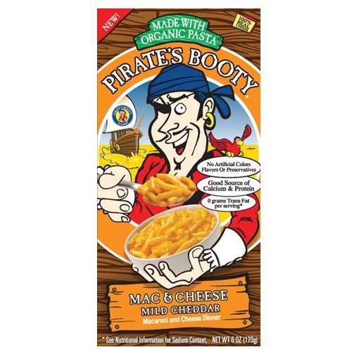 Pirate's Booty ~ Back To School Snack'n Made Right with Pirate Brands Aged White Cheddar Pirate's Booty! Made from puffed corn and rice, these are gluten free as well as free from artificial colors, dyes, and flavors. Made with organic pasta •100% real cheese •No artificial flavors or preservatives •Good source of calcium and protein: Enjoy the Pirate's Brand Mild Cheddar Mac & Cheese!