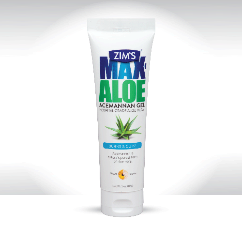 Zim's Naturally Based Innovative Products. Check out the Zim's Max Aloe Acemannan Gel with hospital grade aloe vera for burns and cuts.