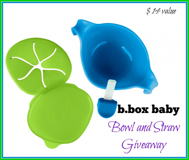 b.box giveaway for a Bowl and Straw that also turns into a snack trap!